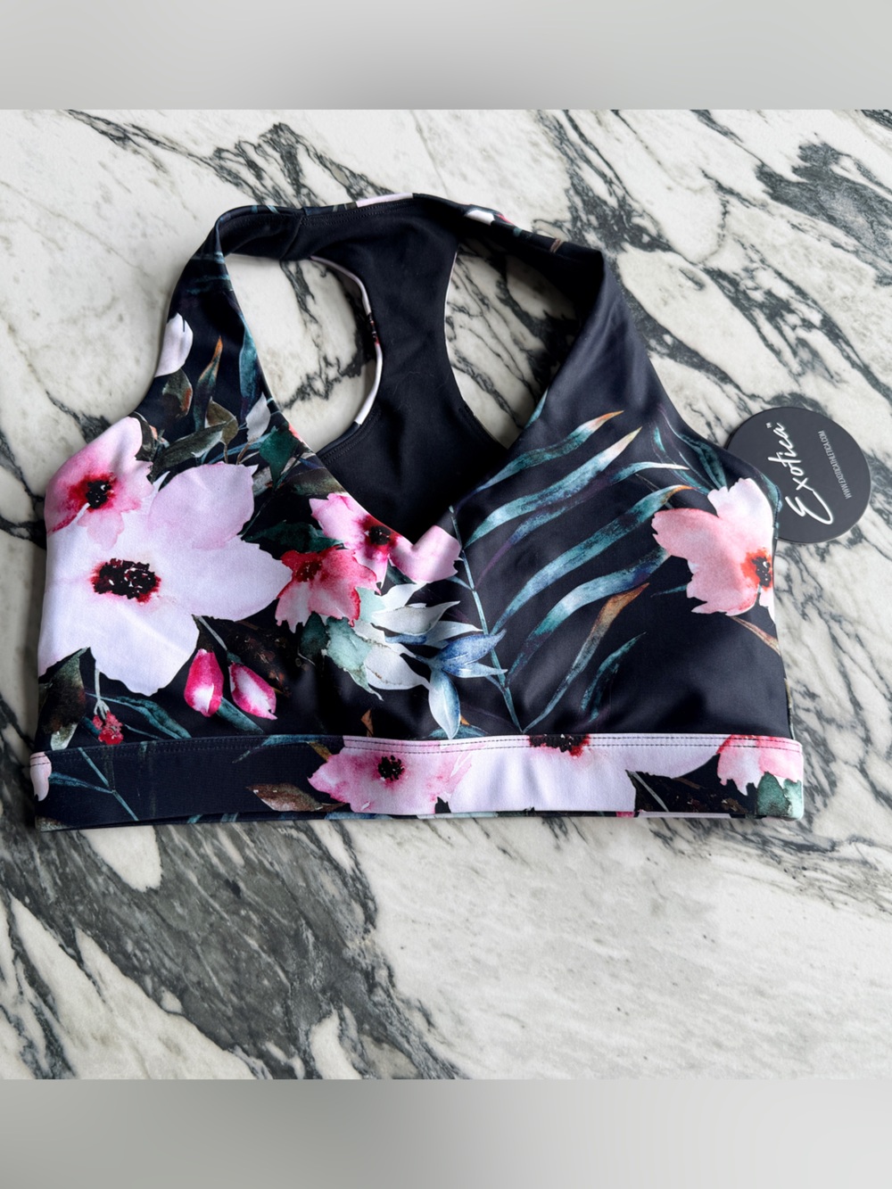 Exotica ExoticAthletica Exotic at Heart Performance Deep V Crop Size Small